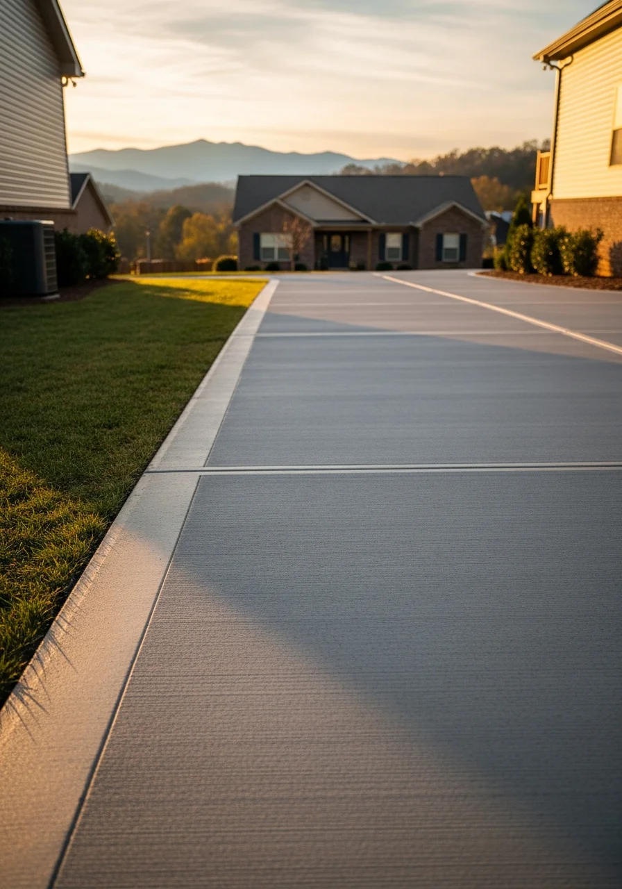 Portrait of a Maryville homeowner standing confidently on their property with mountain scenery visible in the background.